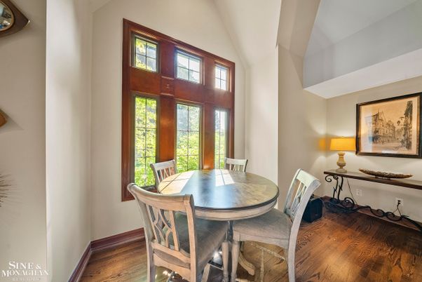 Dining room, Interior, Wood Texture Flooring