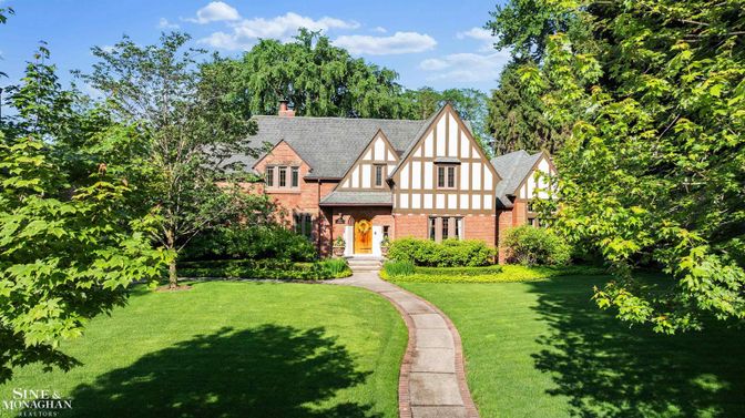 Backyard, Exterior, Facade, Brick Facade, Tudor Revival
