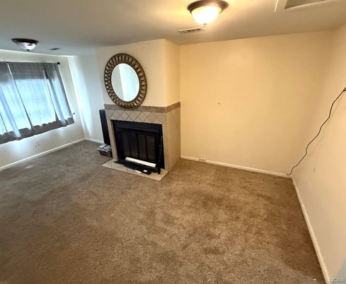 Empty room, Fireplace, Interior