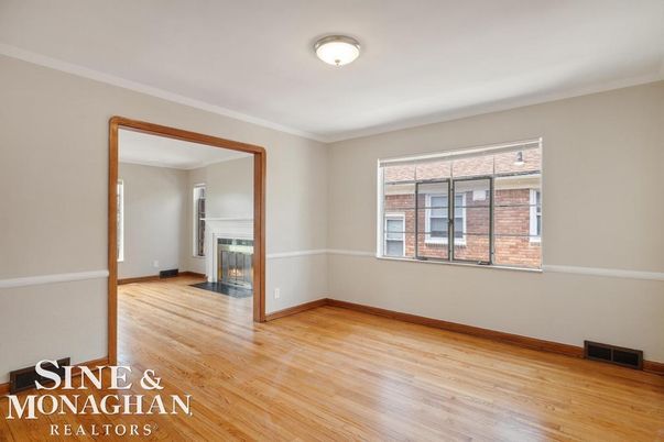 Empty room, Fireplace, Interior, Wood Texture Flooring