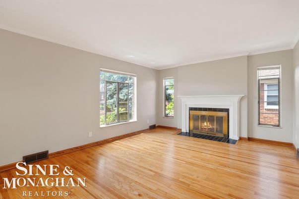 Empty room, Fireplace, Interior, Wood Texture Flooring