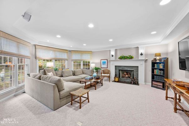 Fireplace, Interior, Living room, Recessed Lighting
