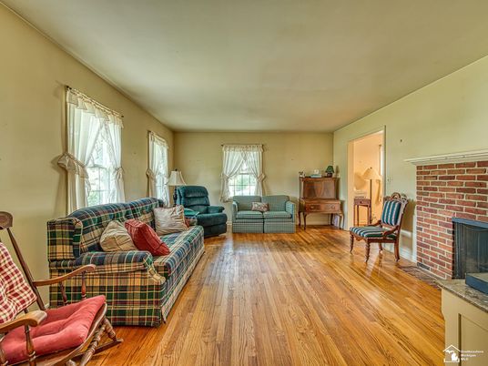 Fireplace, Interior, Living room, Stone Walls, Wood Texture Flooring