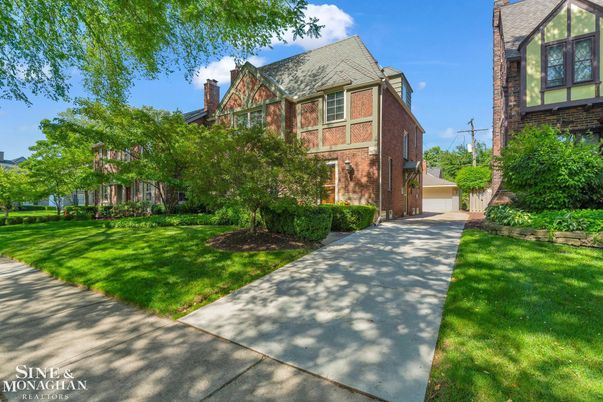 Exterior, Facade, Brick Facade, Tudor Revival