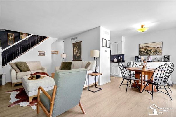 Dining room, Interior, Living room, Wood Texture Flooring