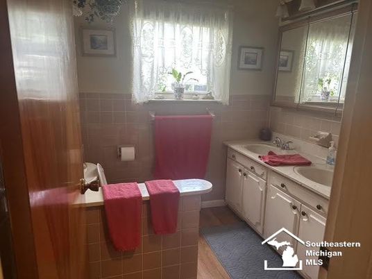 Bathroom, Interior, Wood Texture Flooring