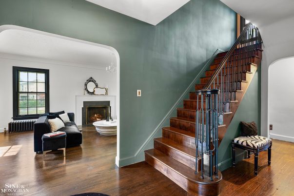 Fireplace, Interior, Wood Texture Flooring
