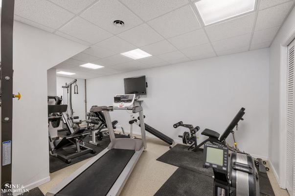 Fitness Equipment, Interior, Recessed Lighting