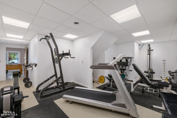 Fitness Equipment, Interior, Recessed Lighting