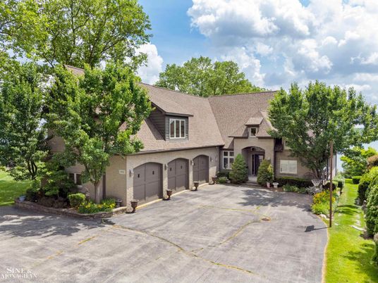 Attached, Exterior, Facade, Brick Facade, French Provincial