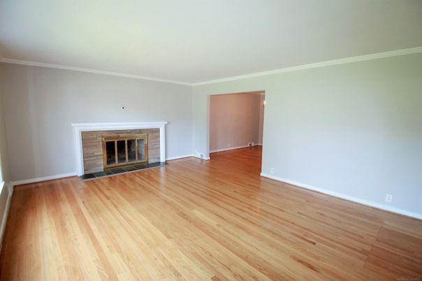 Empty room, Fireplace, Interior, Wood Texture Flooring