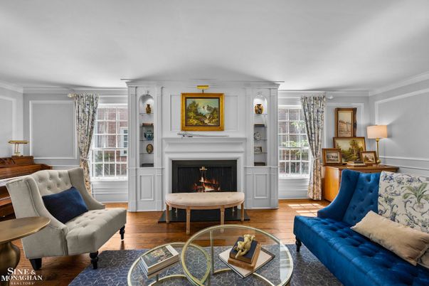 Fireplace, Interior, Living room, Wood Texture Flooring