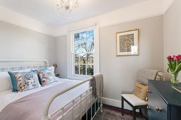 Bedroom, Chandelier, Interior