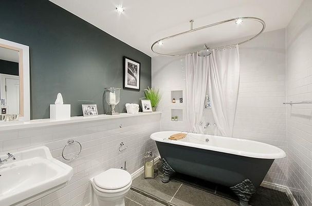 Bathroom, Free Standing Baths, Interior, Recessed Lighting
