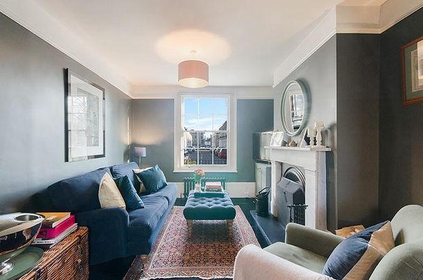 Fireplace, Interior, Living room, Pendant Lights