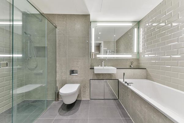 Bathroom, Glass Shower, Interior