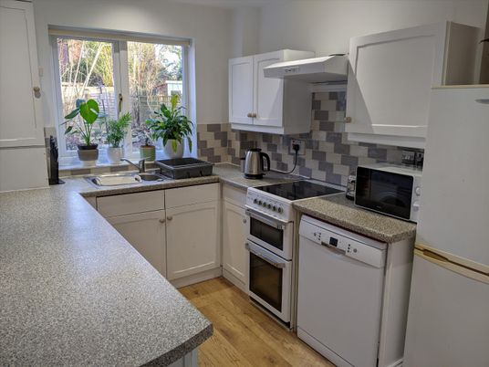 Interior, Kitchen, Wood Texture Flooring