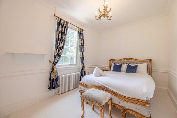 Bedroom, Chandelier, Interior