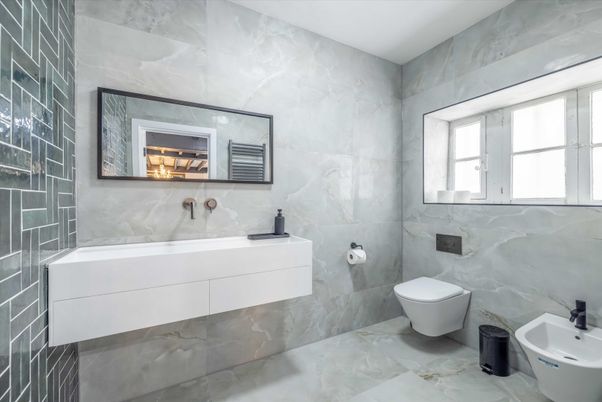 Bathroom, Interior, Marble, Marble Walls