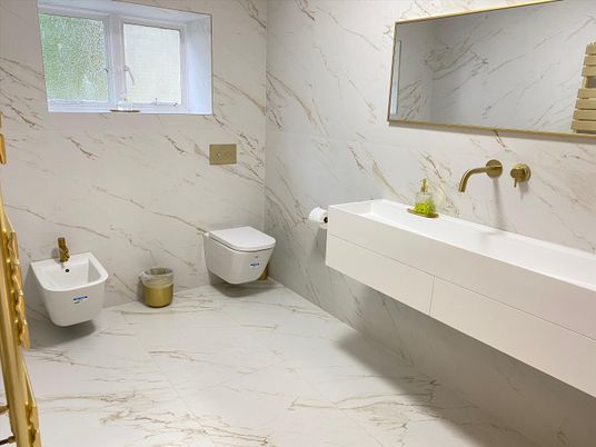 Bathroom, Interior, Marble, Marble Walls