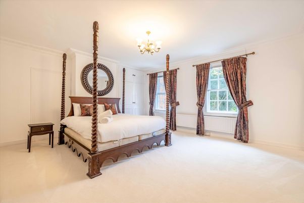 Bedroom, Chandelier, Interior