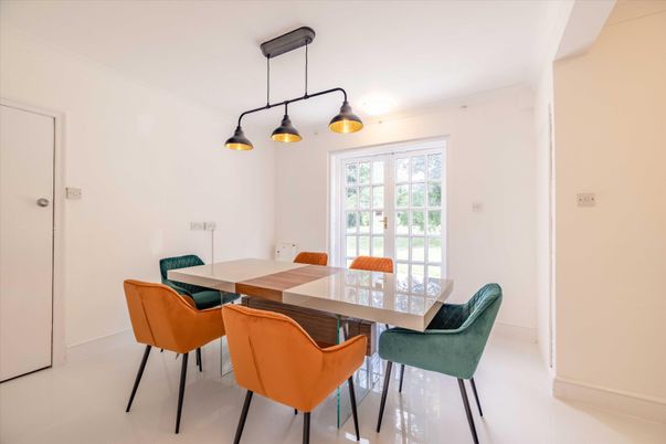 Dining room, Interior, Pendant Lights