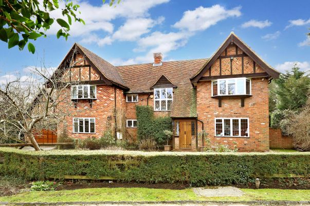 Exterior, Facade, Brick Facade, Tudor Revival