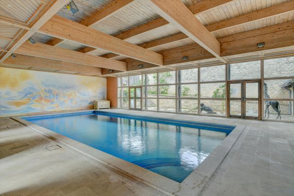 Interior, Pool, Wooden Beams, Wooden Ceilings
