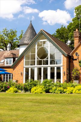Exterior, Facade, Brick Facade, Tudor Revival
