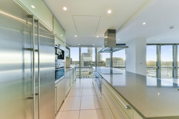 Interior, Kitchen, Recessed Lighting, Stainless Steel Appliances
