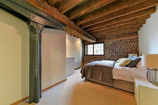 Bedroom, Interior, Stone Walls, Wooden Beams, Wooden Ceilings
