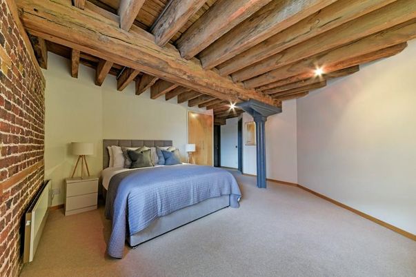 Bedroom, Interior, Stone Walls, Wooden Beams, Wooden Ceilings