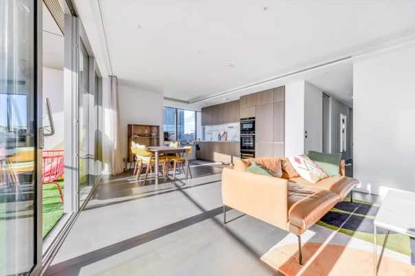 Dining room, Interior, Kitchen, Living room, Recessed Lighting, Stainless Steel Appliances, Wood Texture Flooring