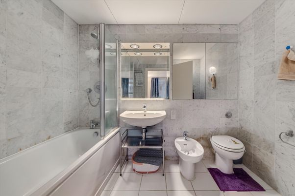 Bathroom, Interior, Marble Walls