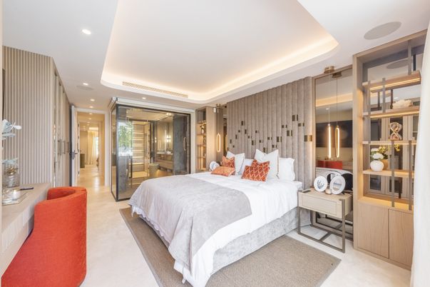 Bedroom, Interior, Recessed Lighting