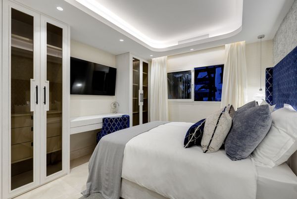 Bedroom, Interior, Pendant Lights, Recessed Lighting