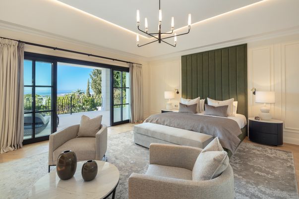Bedroom, Chandelier, Interior, Wood Texture Flooring
