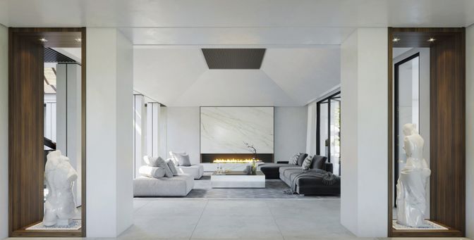 Fireplace, Interior, Living room