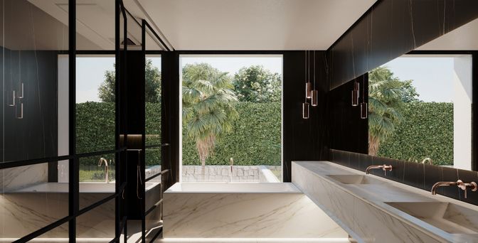 Bathroom, Interior, Marble