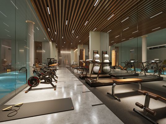 Fitness Equipment, Gym, Interior, Recessed Lighting