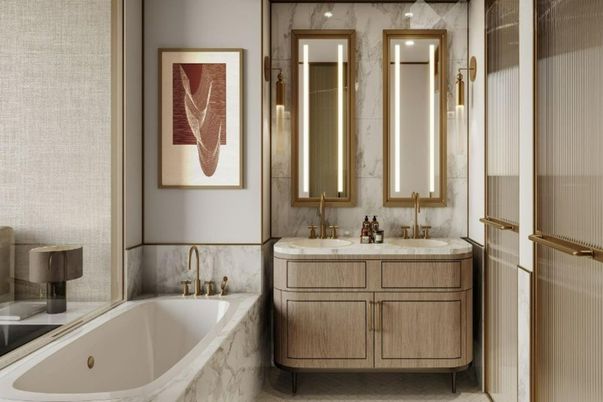 Bathroom, Dual Sink Vanities, Interior