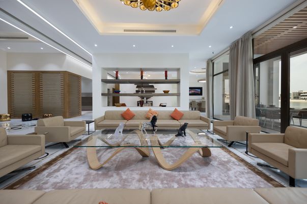 Interior, Living room, Recessed Lighting