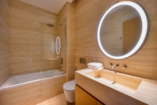 Bathroom, Glass Shower, Interior