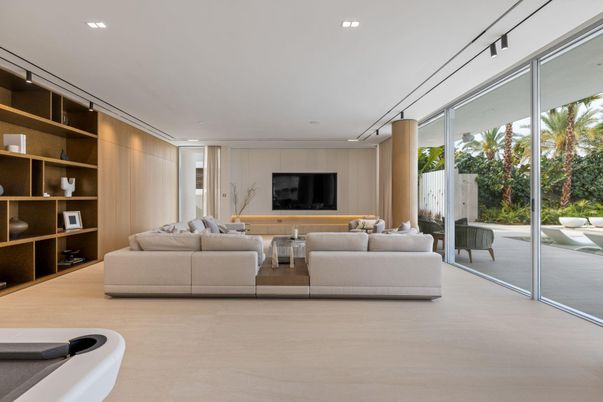 Interior, Living room, Recessed Lighting