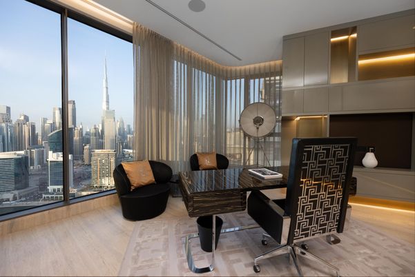 Home Office, Interior, Wood Texture Flooring