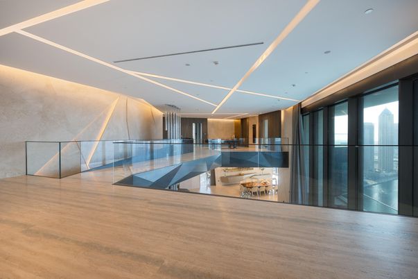 Interior, Recessed Lighting, Wood Texture Flooring