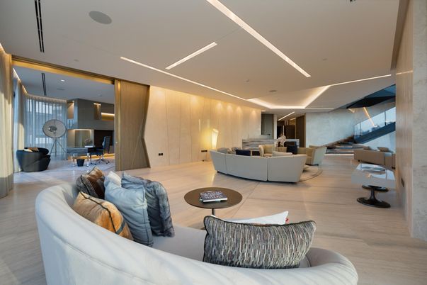 Dining room, Interior, Living room, Pendant Lights, Recessed Lighting