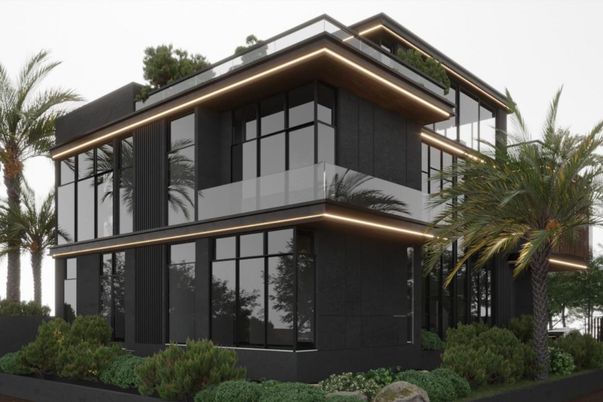 Exterior, Facade, Modern