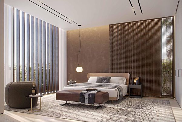 Bedroom, Interior, Pendant Lights
