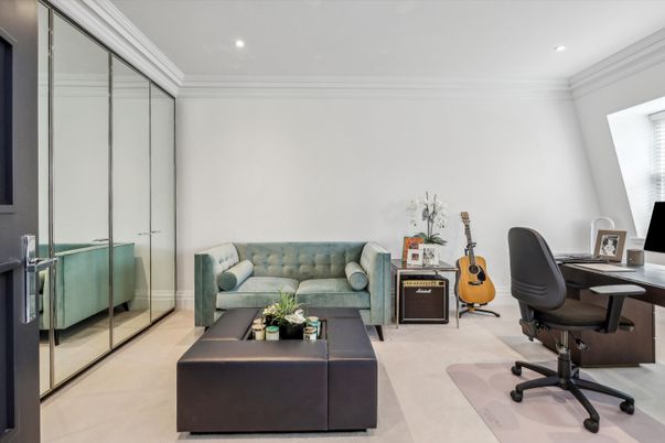 Home Office, Interior, Recessed Lighting